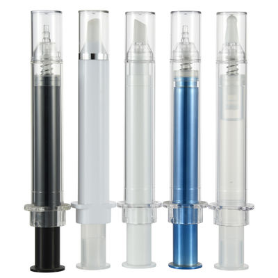 Хорошая цена. 10ml / 15ml Syringe Airless Eye Cream Bottle Customized Colour онлайн