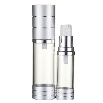Хорошая цена. 15ml 20ml 30ml 40ml 50ml Пластиковый цилиндр Безвоздушная косметическая бутылка AS Screen Printing онлайн