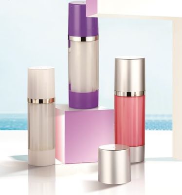 Хорошая цена. Круглая двухкамерная бутылка для крема с объемом 15 мл * 2 / 25 мл * 2 и акриловым материалом для косметической упаковки онлайн